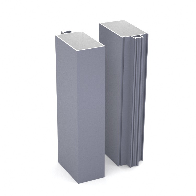 6063A 6060 rectangular Aluminum Extruded Profile Weather Resistant