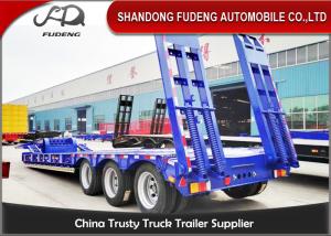 China Gooseneck semi lowbed trailer for sale 50 ton excavator transportation on sale