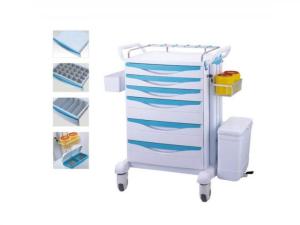 Wholesale Furniture Medical Medicine Emergency Anaesthetic Trolley Cart With Silent wheel from china suppliers