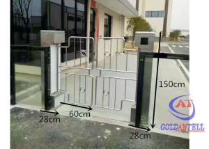Wholesale Foot Stand 1.5meter Swing Barrier Gate RS485 304 Stainless Steel Turnstiles from china suppliers