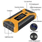 600A 20000mah Car Jumper Power Bank Battery Jump Starter with 4 USB Ports and