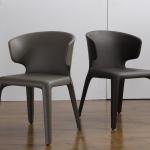 Multi Colored Modern Leather Dining Room Chairs Home Furniture Fashion Design