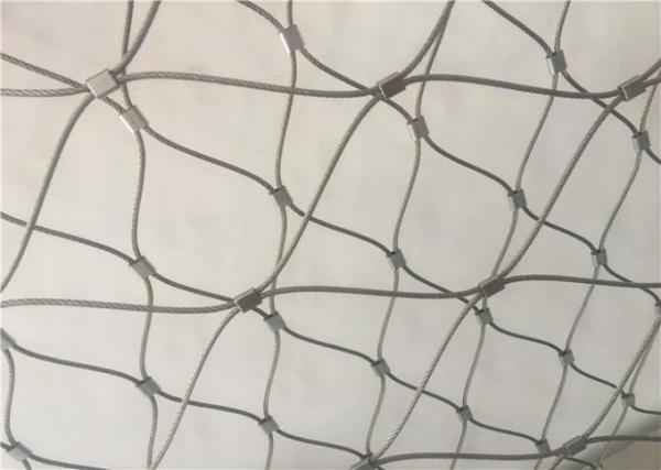 Hand Woven Flexible Animal Protection Stainless Steel Cable Wire Mesh