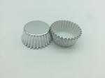 Sanmu Aluminium Foil Cupcake Cases Baking Cups , Silver Cupcake Holders Round