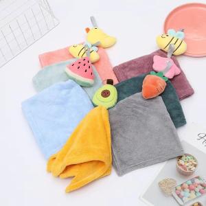 Wholesale Bathroom Microfiber Cartoon Printed Hand Towel Children from china suppliers