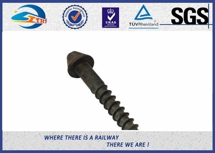 High Tensile Railway Coach Screws HDG Plain Oiled Surface Material Q235 Grade 4.6