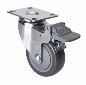 Wholesale 2.5mm Thickness PU Wheel Material 80kg Plate Brake PU Caster 3723-77 for Edl Chrome 3 from china suppliers