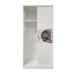 Home Metal Wardrobe Closets RAL Colour Vertical Wardrobe Storage H1850mm