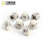 Rubber Hex Stainless Steel Cap Nuts Nature Color GB/T19001 Approved DIN1587