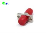 Female Fiber Optic High Repeatability Simplex FC Female to ST Female Adapter Red