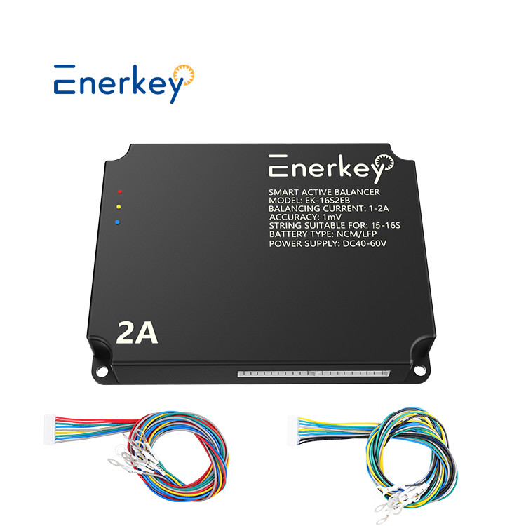 Enerkey Battery Smart Active Balancer Inverter BMS with 15S-16S 100A 150A with 2A Balance Current