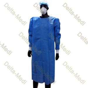 Wholesale PP SMS Tie On Neck Knitted Cuff Non Reinforced Surgical Gown Standard from china suppliers
