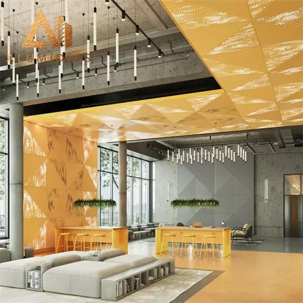Aluminum architectural ceiling design