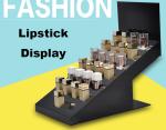 High End Retail Cosmetic Display Cases Lipstick Display Stand Eco Friendly