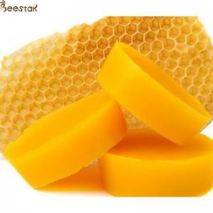 China 100% pure natural beeswax block for bee wax foundation sheet candles on sale
