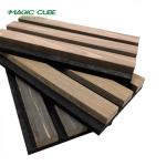 Bedroom Decorative Acoustic Slat Wood Wall Panels with MDF 27mm Pattern Sound