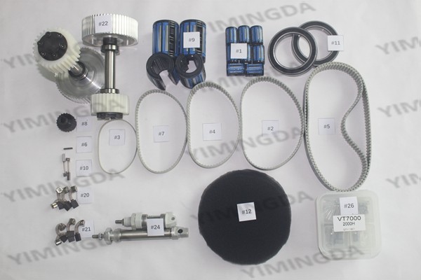 Vector 7000 4000H #2 Parts, Rubber Gear Belt Part No 104146 For Auto Cutter Machine