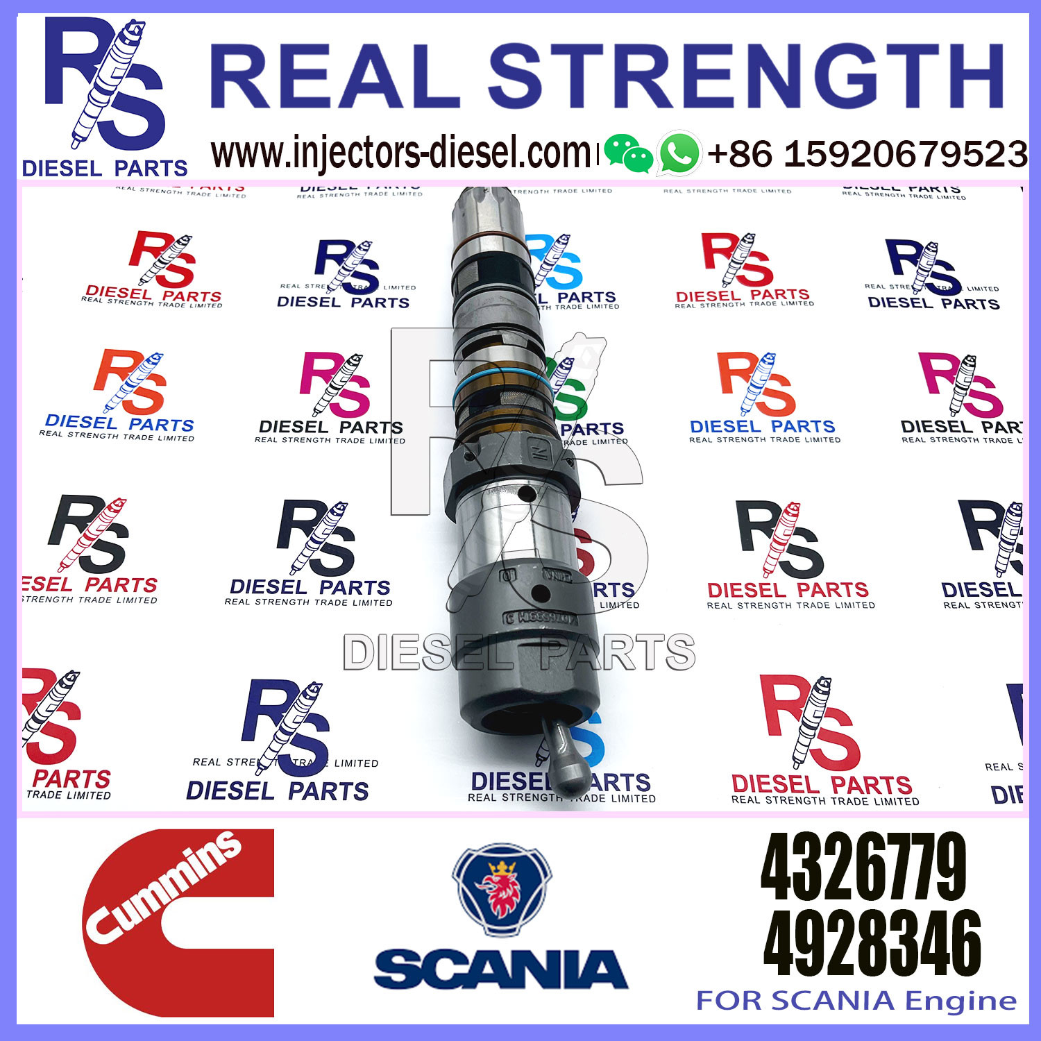 Diesel Engine Fuel Injector 4010158 4087892 4088426 4326779 4326781 QST30 QSK23