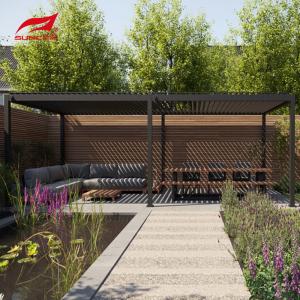 Wholesale Modern Motorized Louvered Pergola Aluminum Backyard Outdoor Patio Roof from china suppliers
