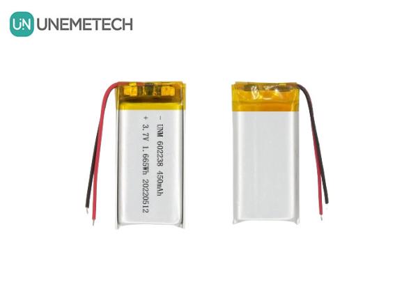 Lithium Ion Polymer Battery 602238 3.7V 450mAh Rechargeable Li-ion Battery for