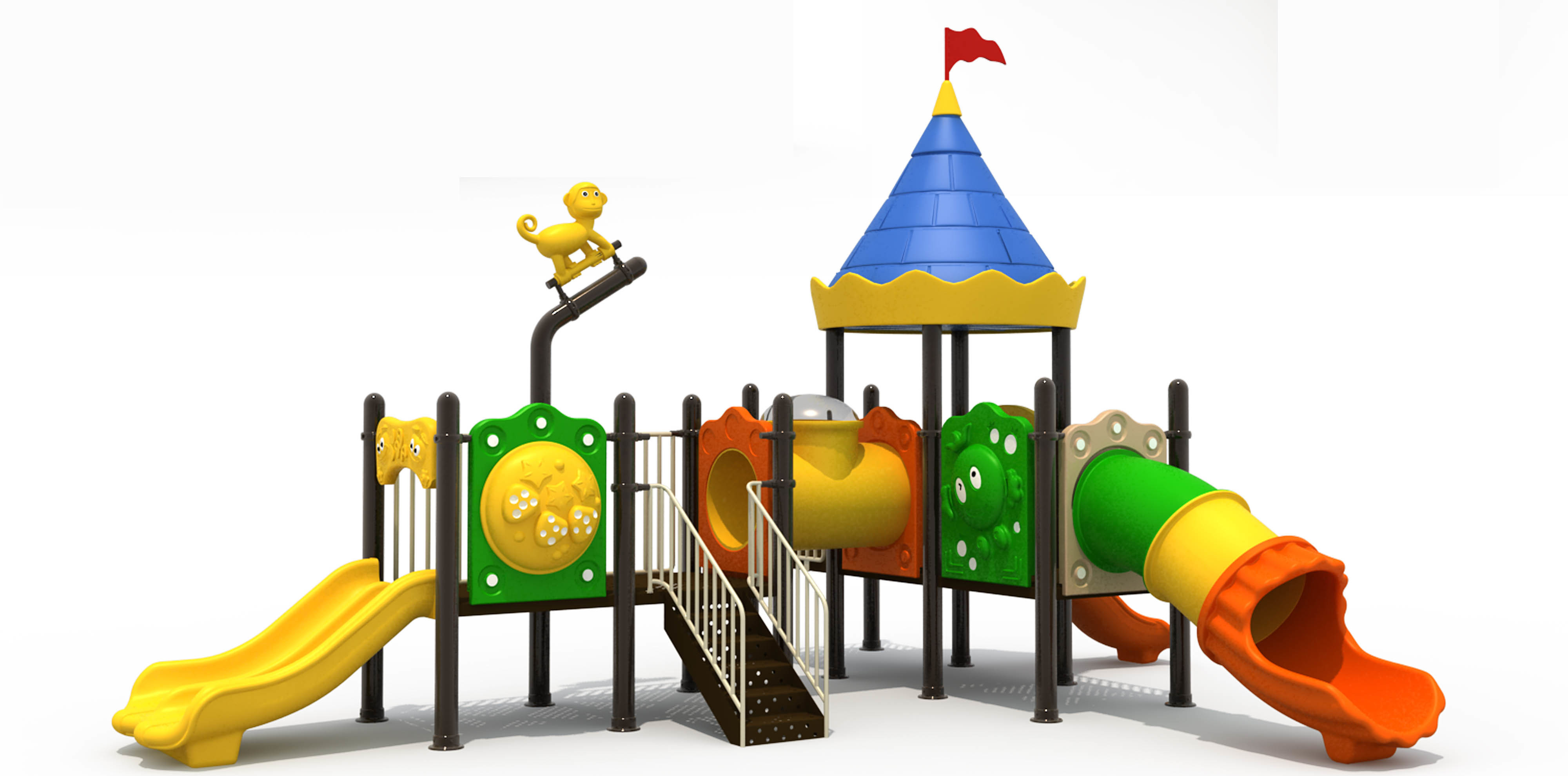 swing and slide playground equipment outdoor park play items play slide