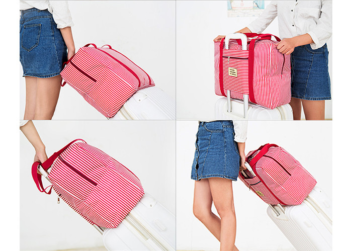 Large Capacity Shoulder Luggage Bag , Foldable Tote Bag Washable For Travel