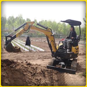 Wholesale 2 Ton Mini Excavator Machine Three Cylinder Water Cooling 2650*1200*2300mm from china suppliers