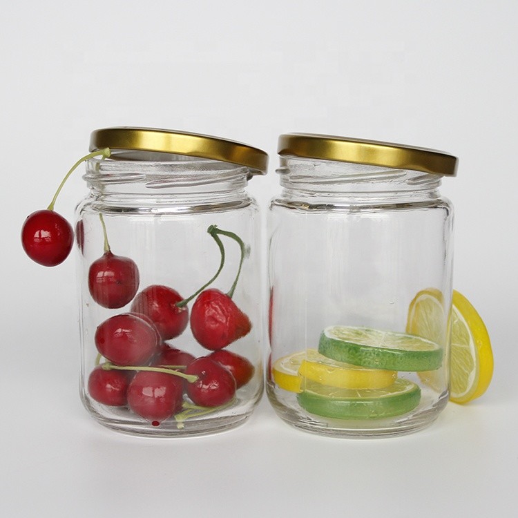 Wide Mouth 16oz 500ml Round Glass Jar For Peanut Butter Jam