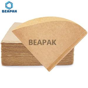 Wholesale Cone Sector Shape Drip Coffee Filter Bags Biodegradable Coffee Filters from china suppliers