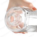 Bottle Color Customied 375ml Clear Matte Black Rum Whisky Spirit Vodka Glass