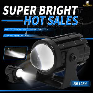 Wholesale White Yellow 12V Universal MINI LED Headlight Motorcycle Spotlight from china suppliers