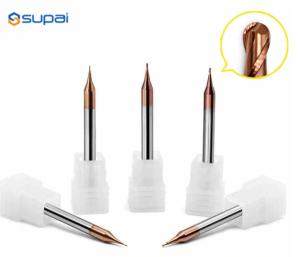 Wholesale Solid Carbide Micro Cutting Diameter Medical Industry 2 Flutes Ball Nose End Mill from china suppliers