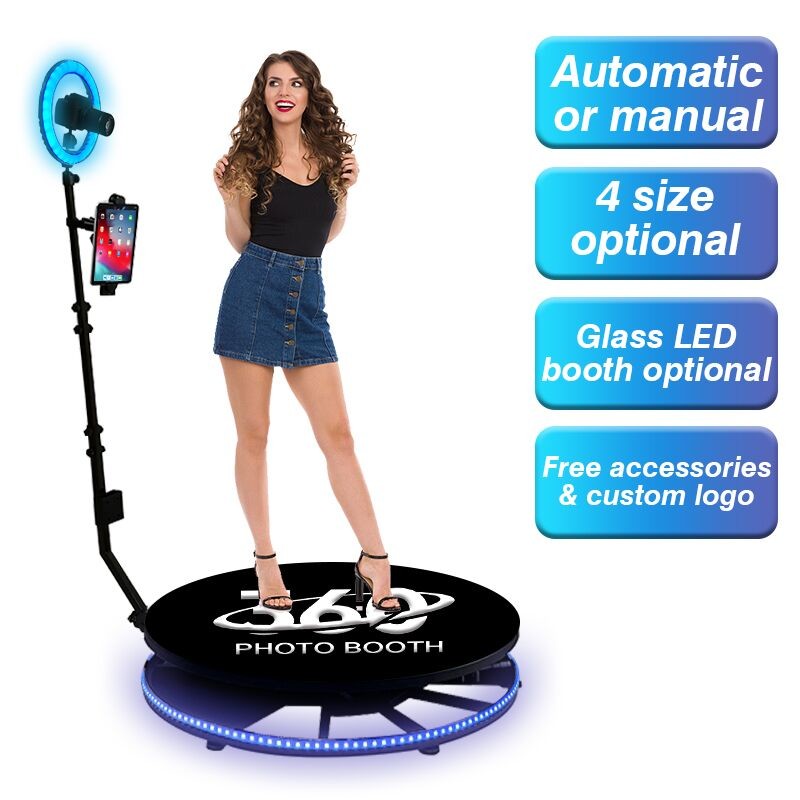 360 booth lighting tripod standing stick safety design 360 photo booth