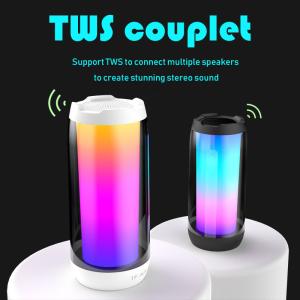 China Stereo RGB Wireless Portable Bluetooth Speakers With 1500mA Battery on sale