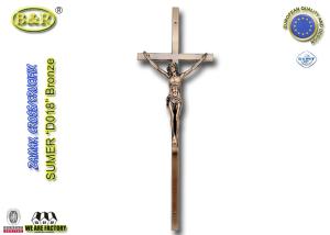 Wholesale Ref No D018 Bronze color Zamak material cross and crucifix funeral accessories from china suppliers