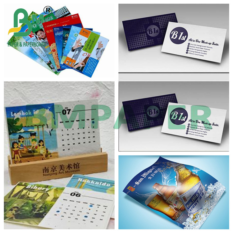 180gsm C2S Glossy Coated Paper Good Ink Absorption Effect Smooth Surface Board