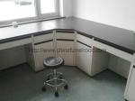 Commercial Laboratory Wall Cabinets Multi Choice Worktops With Stool Chairs
