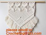 Macrame Wall Art Hanging, Tapestry Wedding Decoration, Bunting Banner knitted,