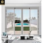 White Aluminum Sliding Glass Door Insulated Glass Aluminium Glazed Sliding Doors