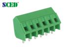 Nickel plated Green Screw Terminal Blocks Brass UL94 V - 0 10A 300V