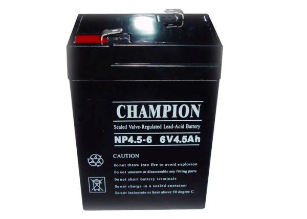 China Champion Battery 6V4.5Ah NP4.5-6 Lead Acid AGM Battery, VRLA Battery, SLA