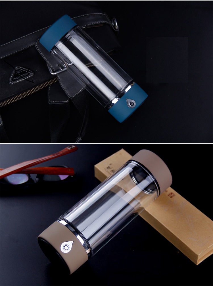 Rapid Electrolysis Portable Hydrogen Water Bottle Generator with SPE Technology 380ML