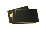 Shiny Gold Black Metal Membership Card Printing With Chip