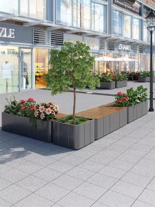 Wholesale Custom Size Personalized Stainless Steel Flowerpot For Indoor Outdoor from china suppliers