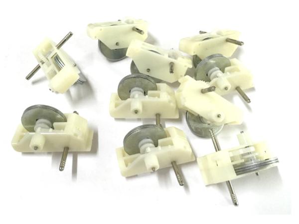 2.5 friction toy parts high grade white 2.5 mm friction gear box friction