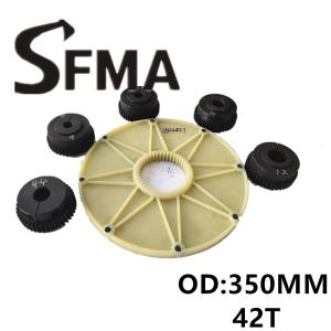 Wholesale Digger Plastic Coupling 350MM 42Teeth Connection Plate from china suppliers