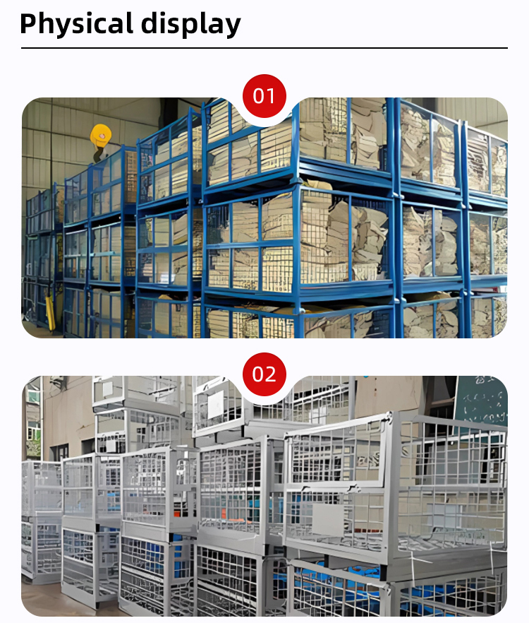 High Capacity Steel Storage Cage Warehouse Industrial Heavy Duty Metal Storage Boxes