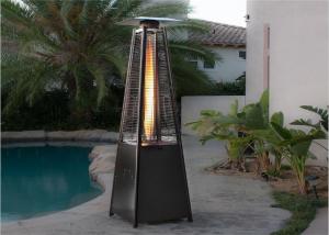 Wholesale 2270mmH silver stainless steel outside bullet gas patio heater from china suppliers