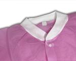 Nonwoven 35g Disposable Lab Coats Bulk With Press Buttons