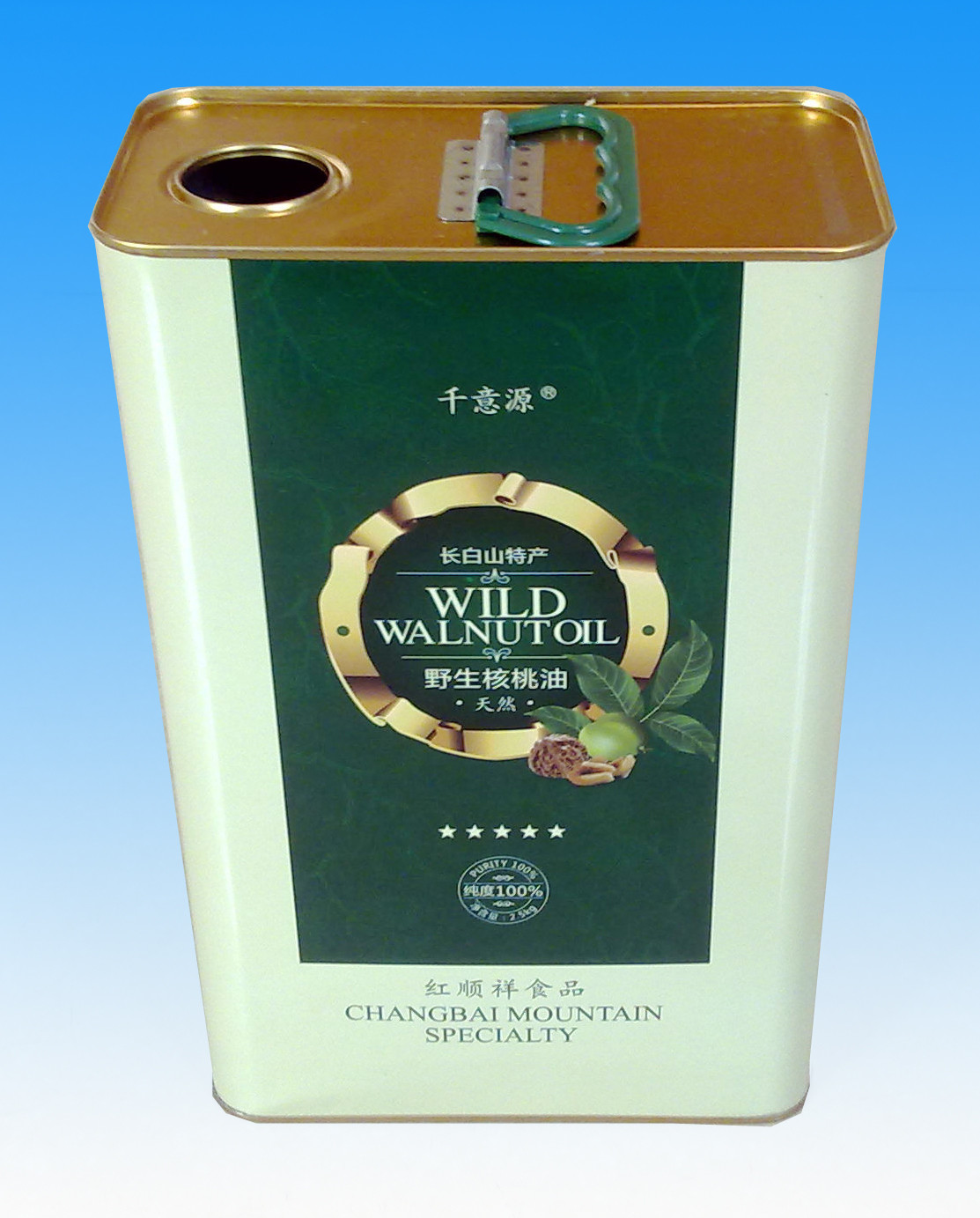 2L Virgin Olive Oil Tin Cans Rectangular Packaging Tin Can